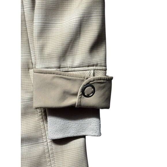 Woolrich Women’s L Softshell Hooded Jacket Beige Stone Fleece Lined Coat - Picture 7 of 16